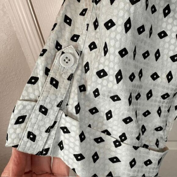 NWT Equipment Femme Absalone Shirt Dress "Sky Gray True Black" Size 2 - Picture 6 of 15